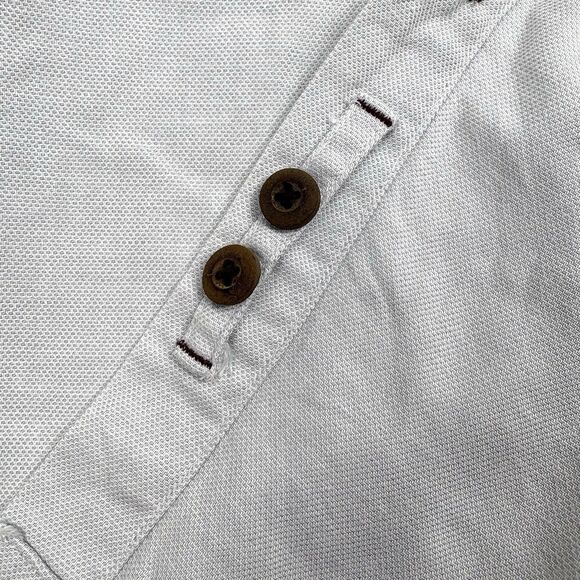 The Territory Ahead SS Shirt 100% Cotton Blue Ombre Stripe Heavyweight Outdoor L - Picture 13 of 14